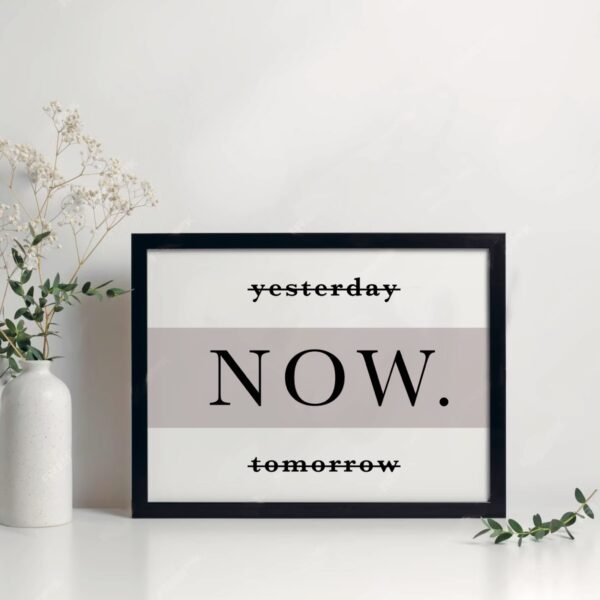 "Now" motivációs kép