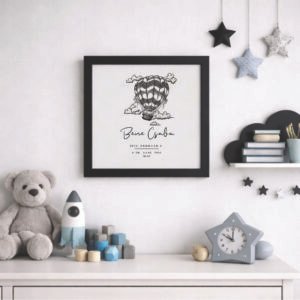 Személyre szabható hőlégballonos kép