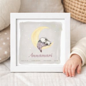 Nyuszis névre szóló kép gyerekeknek