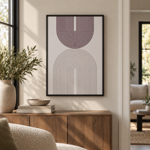 Félköríves kép - letisztult, minimal design