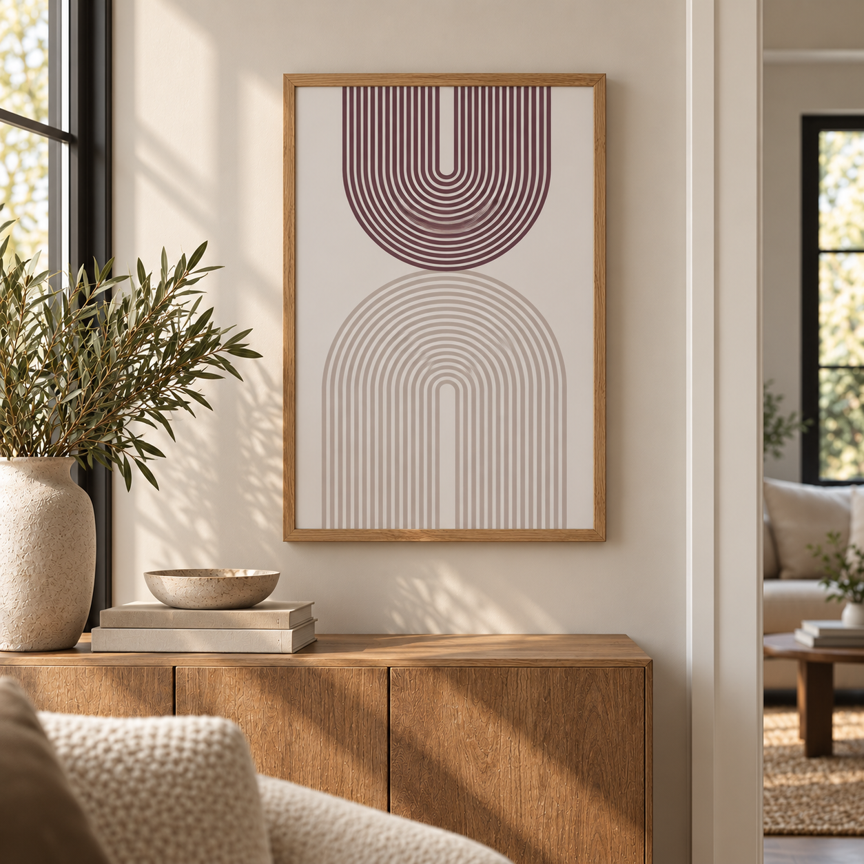 Félköríves kép - letisztult, minimal design - 3. kép