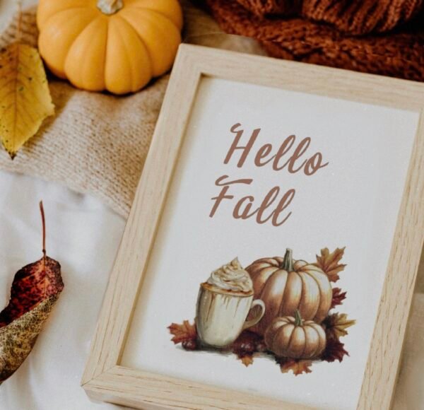 Őszi pumpkin falikép