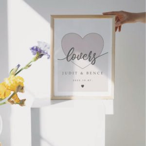 Személyre szabható kép pároknak (pink)