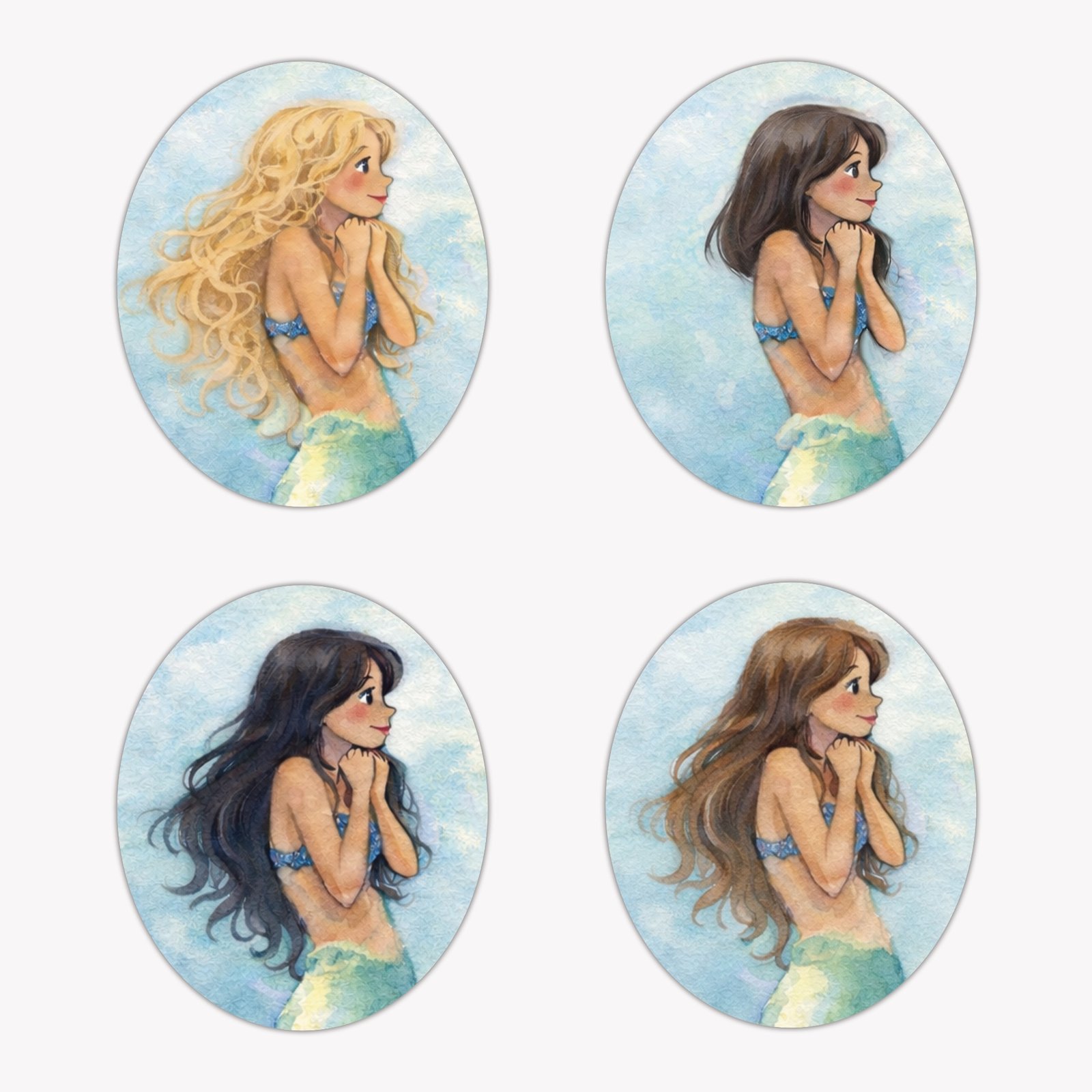 Hableány és horgász esküvői meghívó – személyre szabható, egyedi design - Image 4